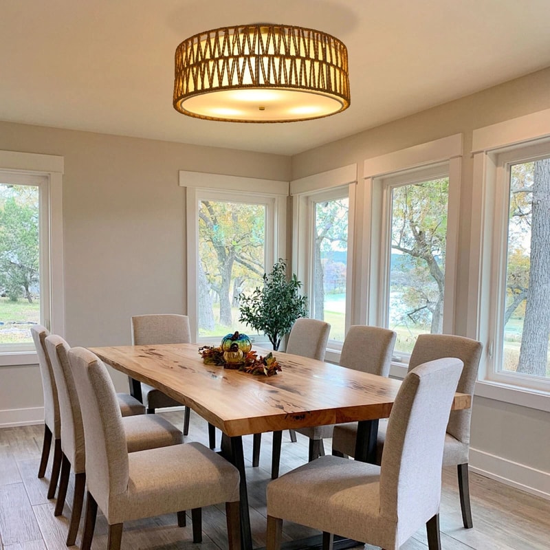 Large Boho Semi Flush Mount Ceiling Light Light Flush Mount Ceiling Light For Modern Homes 8