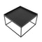End TableSide Table For Home Office Metal Square Coffee Table Matt Black 3