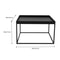 End TableSide Table For Home Office Metal Square Coffee Table Matt Black 6