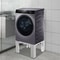 NonSlip White Double Dual Pedestal Stand Raiser For Washing And Drying Machines 0