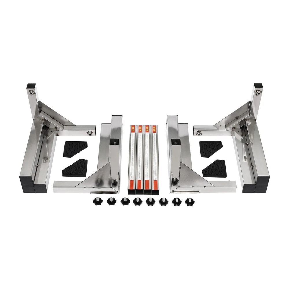 NonSlip White Double Dual Pedestal Stand Raiser For Washing And Drying Machines 6