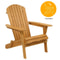 Adirondack Chair Patio Furniture Foldable Fir Wood Lounge Seat 1