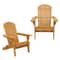 Adirondack Chair Patio Furniture Foldable Fir Wood Lounge Seat 7