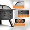 Metal Fire Pit With Spark Screen And Fire Poker For Outdoor Wood Burning Black 7