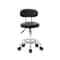 Swivel Salon Stool Chair With Adjustable Hydraulic Backrest And Rolling Wheels 0