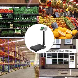 iron commercial shipping scale, precision, black with kg/lb switch