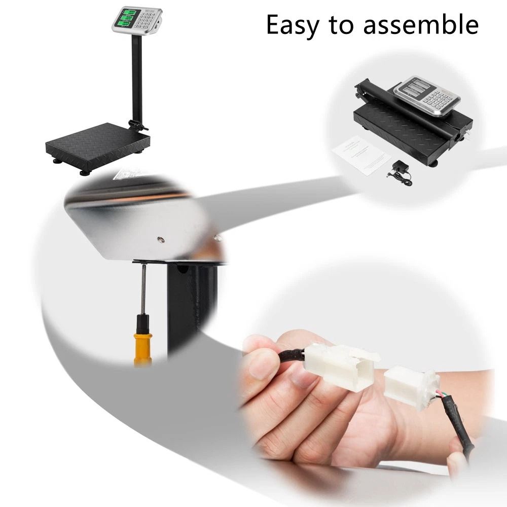 Iron Commercial Shipping Scale Precision Black With KGLB Switch 3