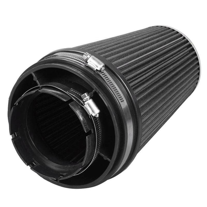 Silverado Cold Heat Shield Air Intake BLACK Filter System 3