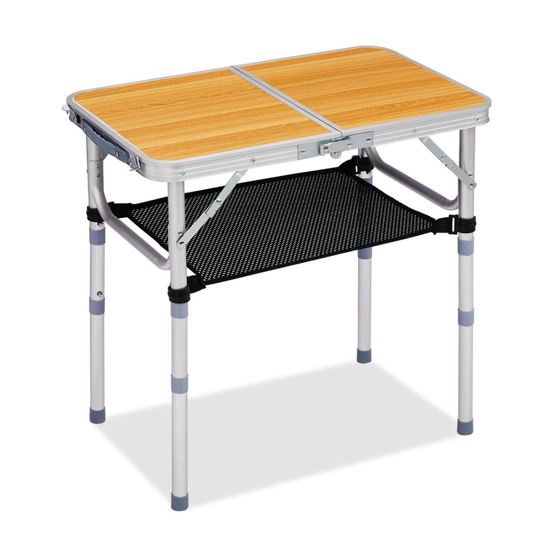 Portable Folding Camping Table With Adjustable Height For Outdoor Parties 7