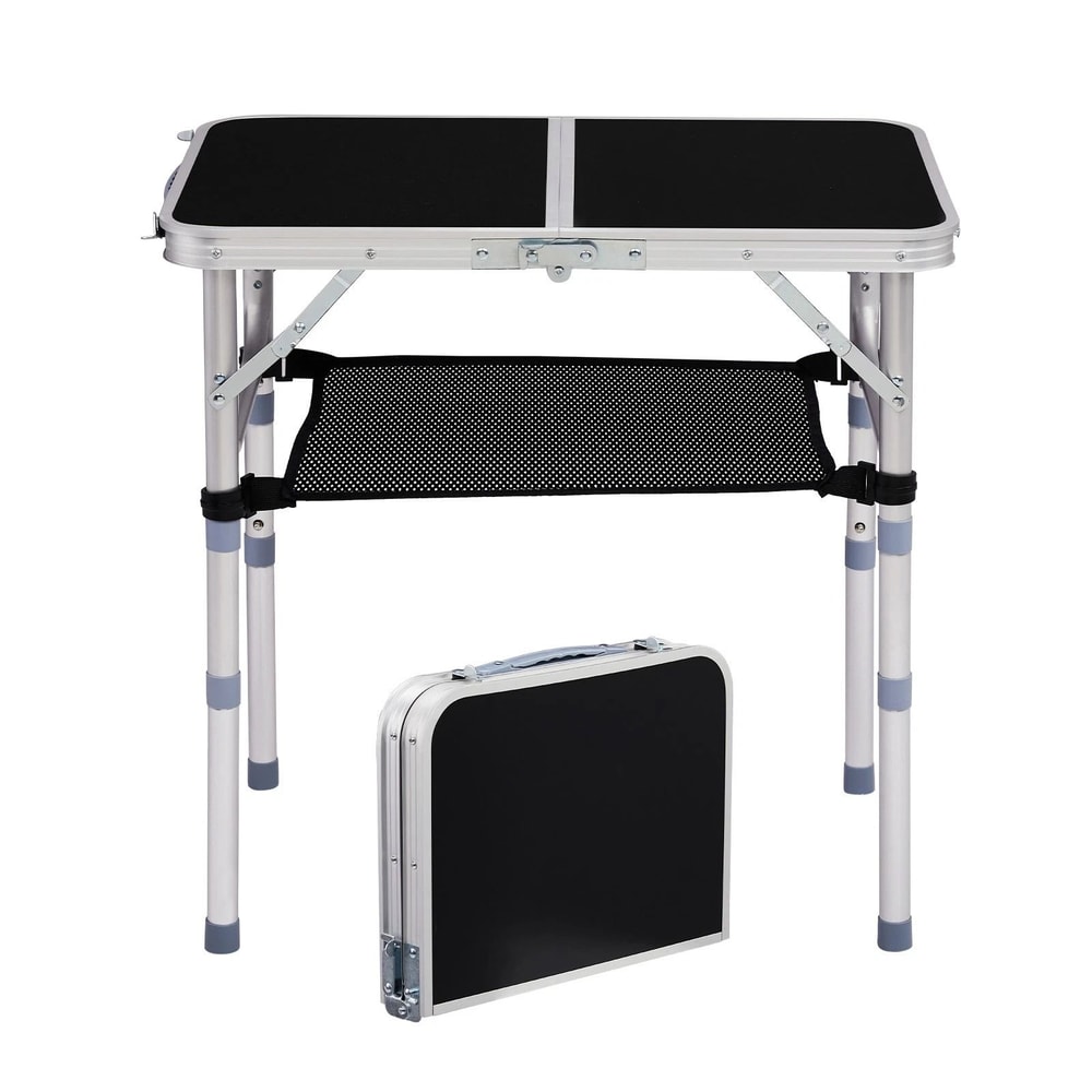 Portable Folding Camping Table With Adjustable Height For Outdoor Parties 10
