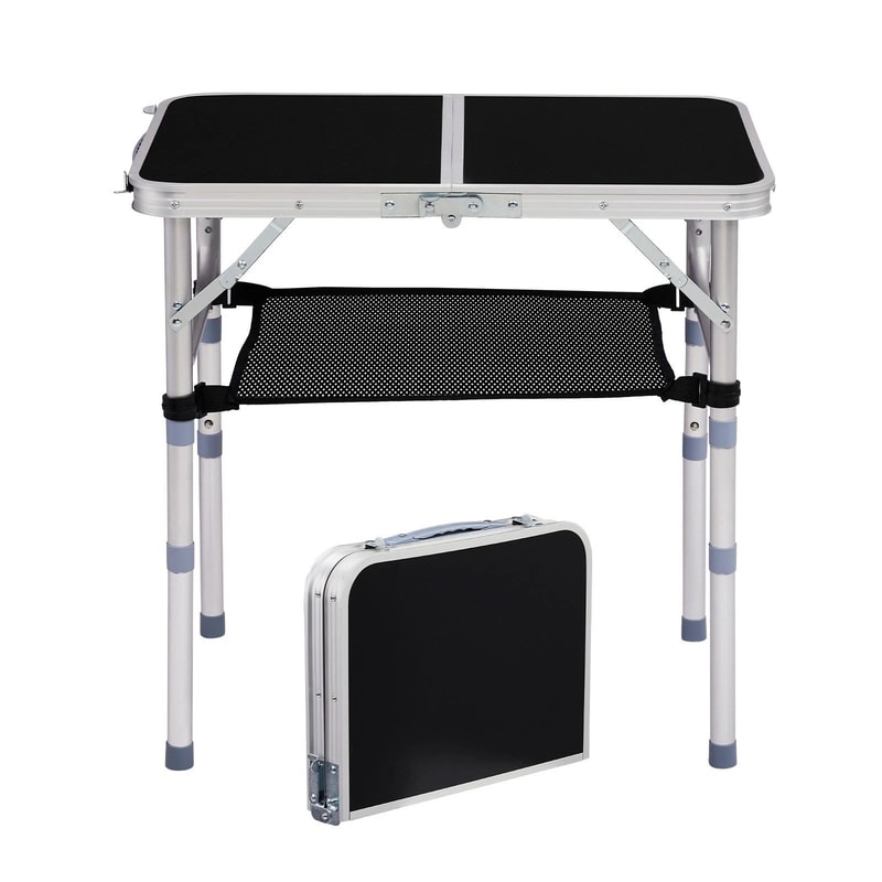 Portable Folding Camping Table With Adjustable Height For Outdoor Parties 10