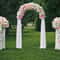 Arched Frame Wedding Arch Gold Metal Balloon Backdrop Stand For Events 5