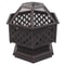 Outdoor Hex Shaped Fire Pit Wooden Heater Garden Fireplace Firepit Bowl 6