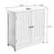 White Pedestal Sink Vanity Cabinet With 2 Shelves For Stylish Bathroom Storage 0