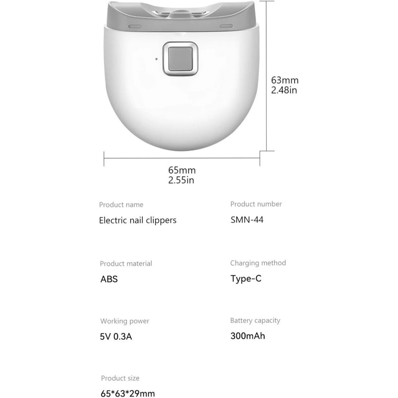 Automatic Thick Nails Trimmer Safety Electric Nail Clipper Professional Nail Care Tool 1