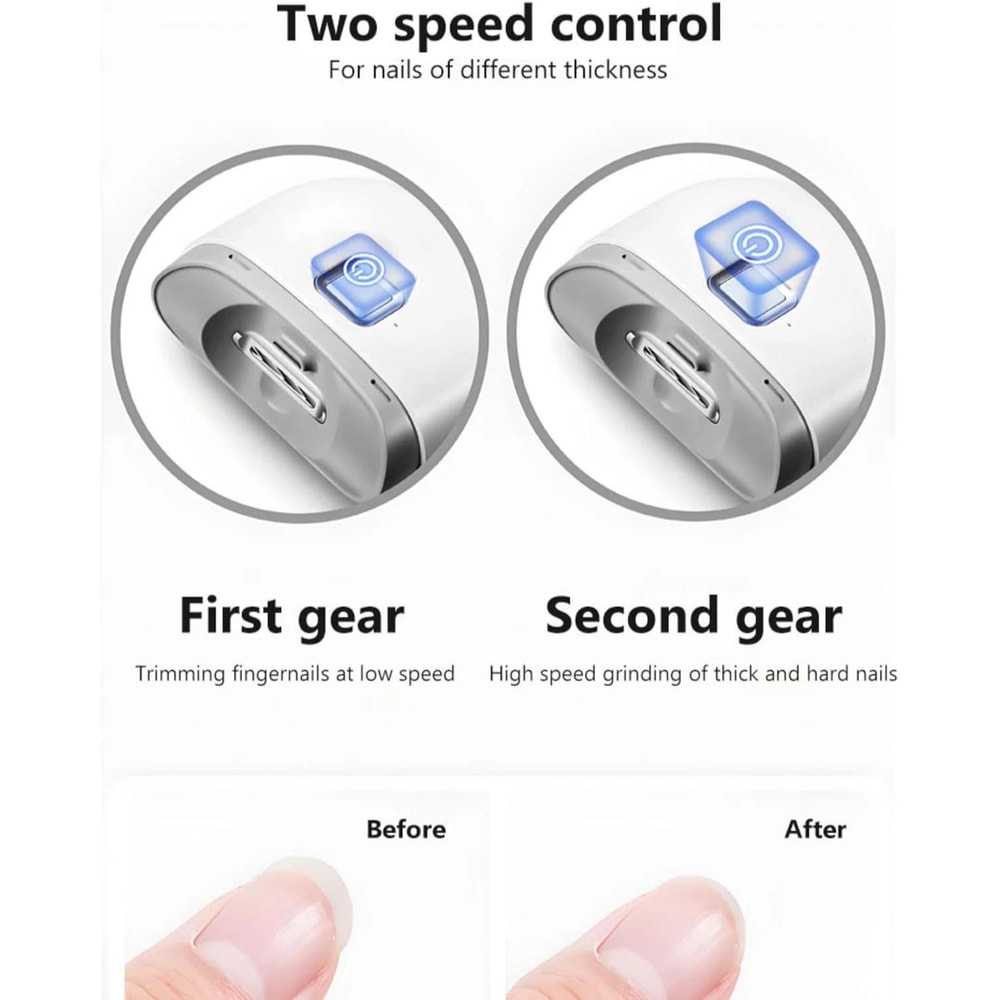 Automatic Thick Nails Trimmer Safety Electric Nail Clipper Professional Nail Care Tool 4