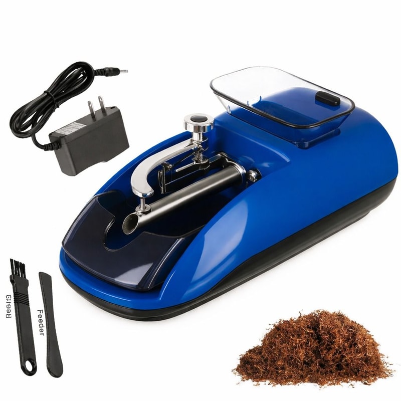 Cigarette Machine Automatic Rolling Tobacco Injector Electric Maker 12