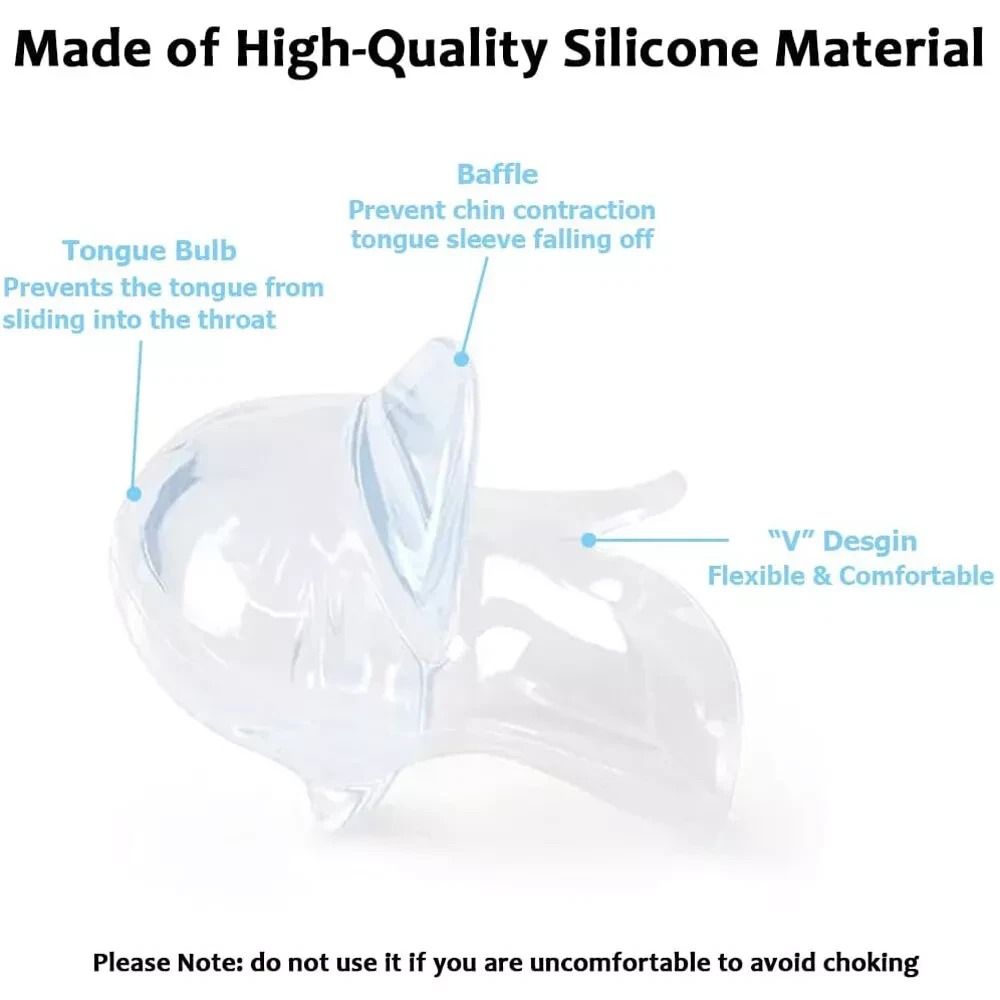 Snore Stopper Anti Snoring Sleep Aid Device Silicone Tongue Mouthpiece With Case 12