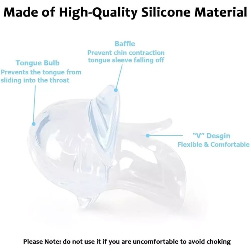 Snore Stopper Anti Snoring Sleep Aid Device Silicone Tongue Mouthpiece With Case 12