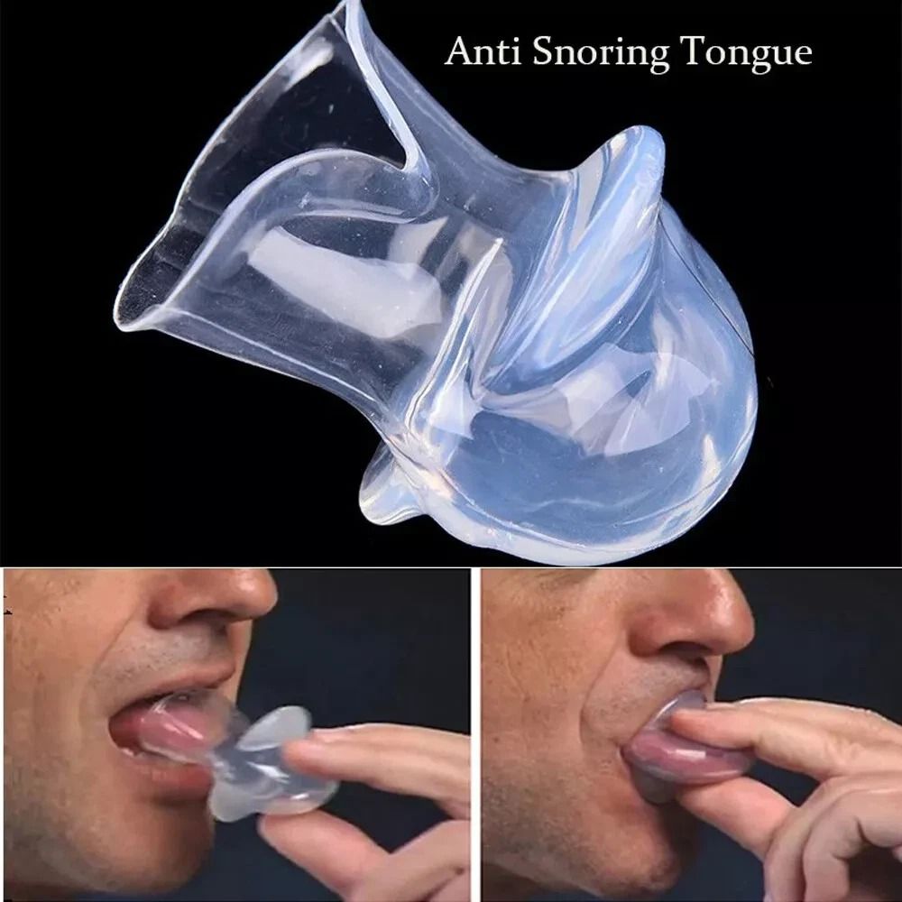 Snore Stopper Anti Snoring Sleep Aid Device Silicone Tongue Mouthpiece With Case 13