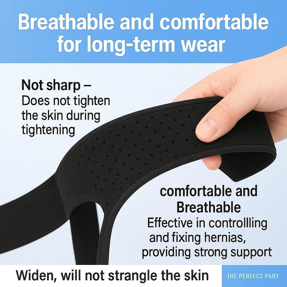 Men Truss For Inguinal Hernia Support Belt With 2 Removable Compression Pads 9