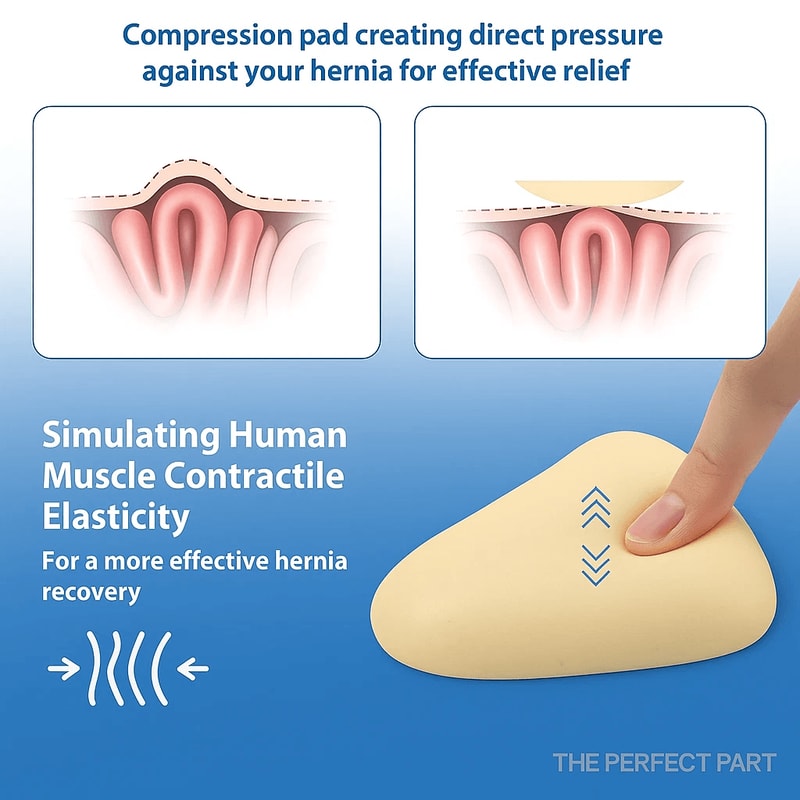 Men Truss For Inguinal Hernia Support Belt With 2 Removable Compression Pads 6