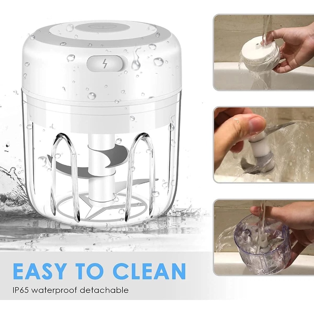 Electric Garlic Press Meat Mincer Chopper For Chili Onion Fruits 1