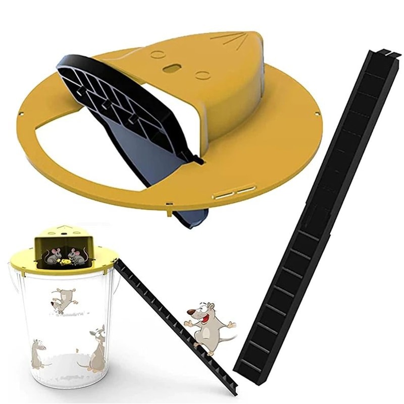 Mouse Trap Bucket Catcher Mousetrap Slide Bucket Lid Mouse Rat Trap Flip Slide 0