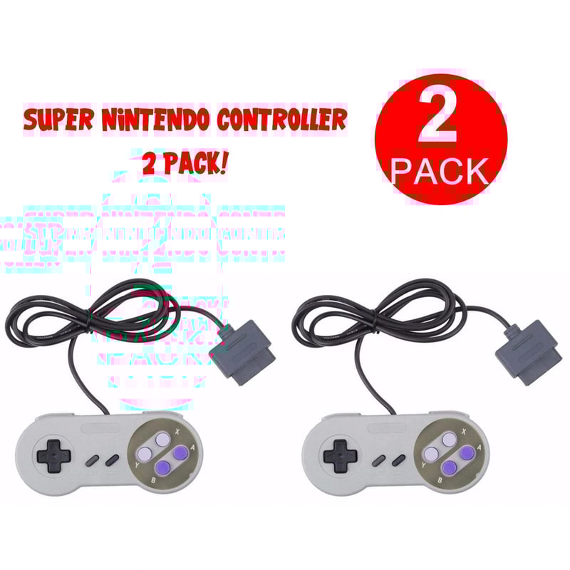 SNES System Console Replacement Controllers FOR New Super Nintendo 3