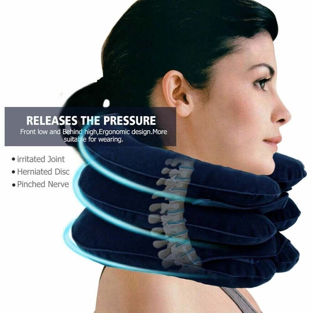 Pain Relief Stretcher Therapy Cervical Neck Traction Device Support Collar 9