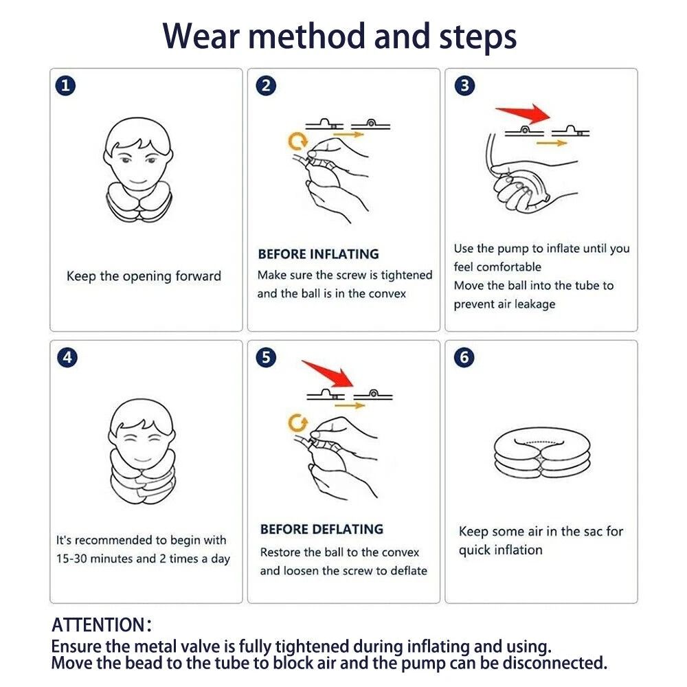 Pain Relief Stretcher Therapy Cervical Neck Traction Device Support Collar 2