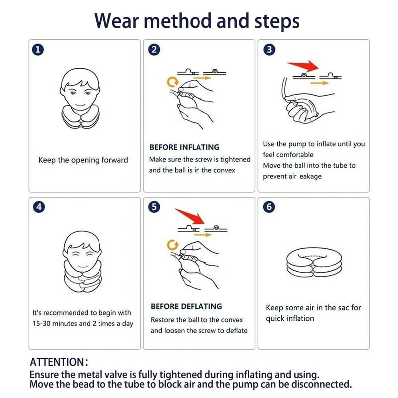 Pain Relief Stretcher Therapy Cervical Neck Traction Device Support Collar 2