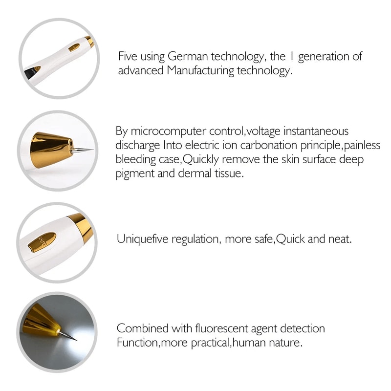 Plasma Pen AntiAging Treatment Tattoo Wart Remover Skin Tag Solution 4