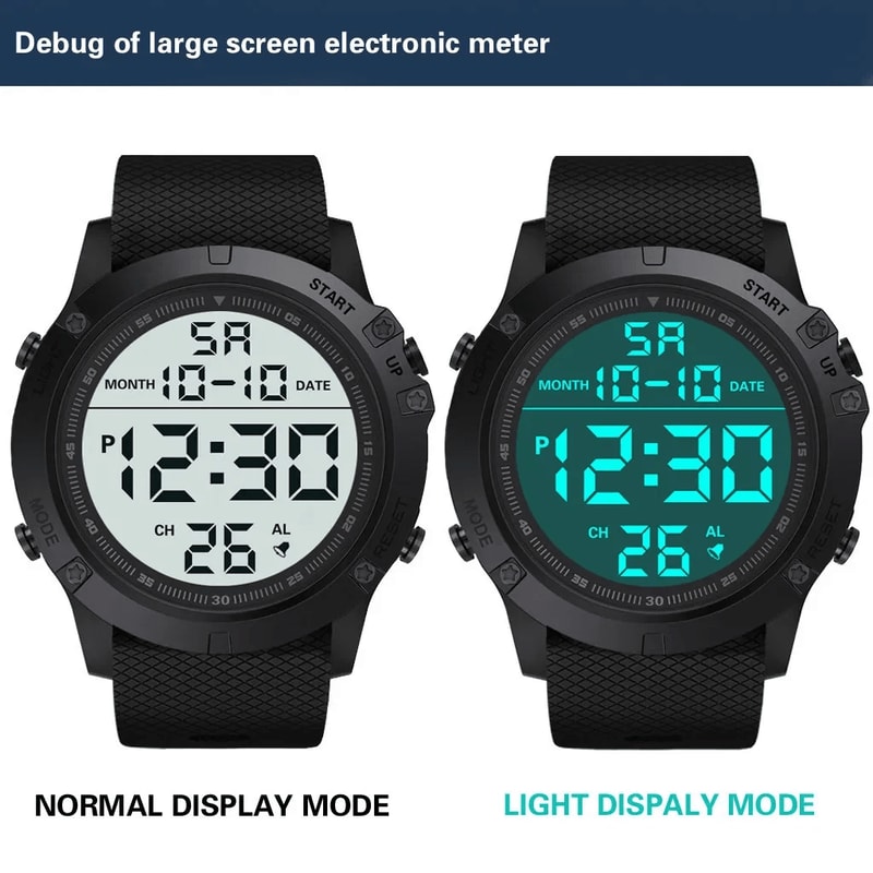Military Tactical LED Watch Waterproof Digital Sports Wristwatch For Men 8
