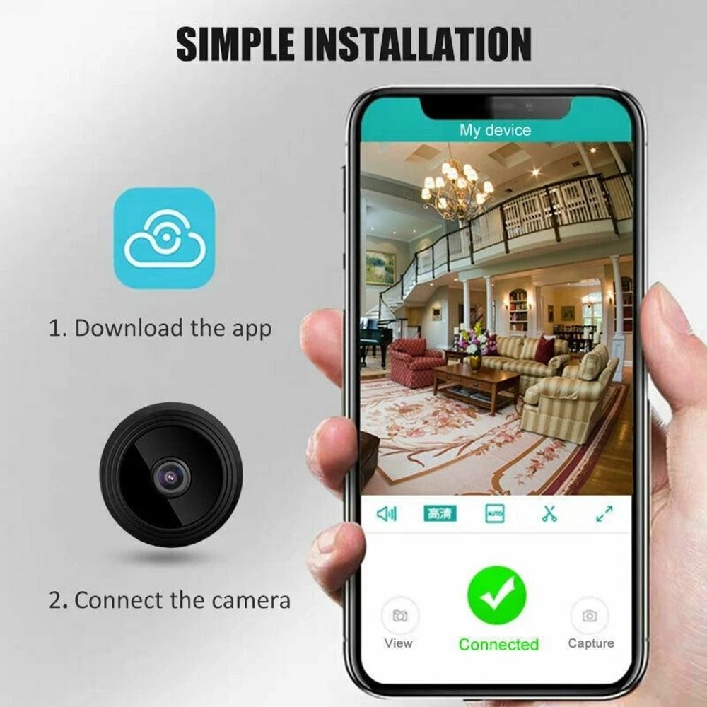 Wireless Record Camera Home Security DVR Mini WiFi IP Night Vision HD USB 9
