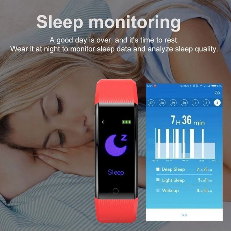 Activity Tracker Heart Rate Fitness Smart Watch BP Oxygen Monitor For Men Women 13