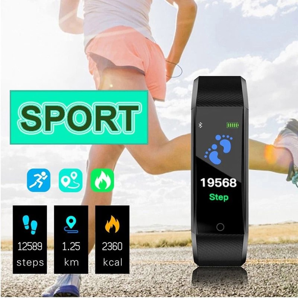 Activity Tracker Heart Rate Fitness Smart Watch BP Oxygen Monitor For Men Women 14