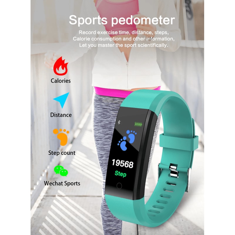 Activity Tracker Heart Rate Fitness Smart Watch BP Oxygen Monitor For Men Women 4