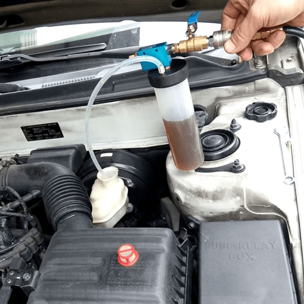 Vehicle Tank Fluid Oil Change Kit Vacuum Brake Bleeder Pump Equipment Tool 7
