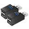Portable High Speed 3 Port USB Hub Splitter Box For Laptop PC 10