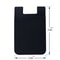 Black Silicone Credit Card Holder Adhesive Cell Phone Wallet Pocket Sticker 6