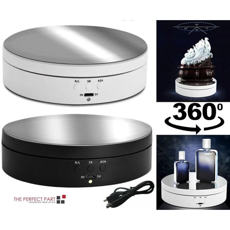 Jewelry Photography 360 Electric Motorized Rotating Display Stand Show Holder 2