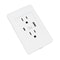 USB Charging Dual Wall Outlet Plate Panel With AC Power Receptacle 2