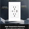 USB Charging Dual Wall Outlet Plate Panel With AC Power Receptacle 8