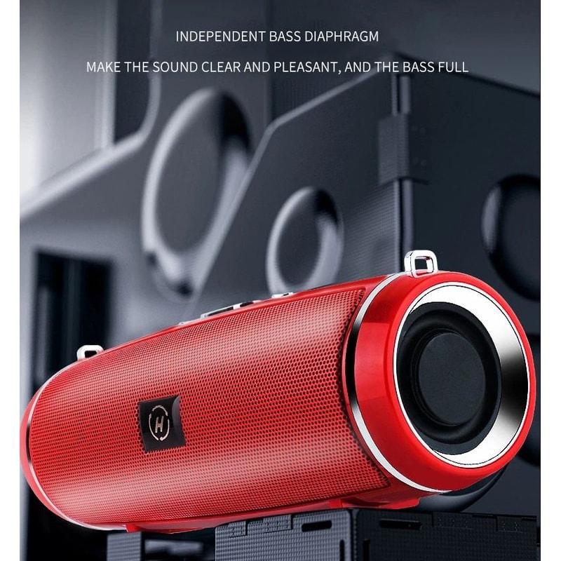 Wireless Waterproof Outdoor Bluetooth Speaker Stereo LOUD Bass USB TF Strap Portable Audio 1