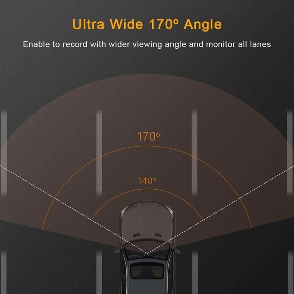 Dual Lens Car DVR Touch Screen Dash Cam Recorder Front And Rear Camera System 14