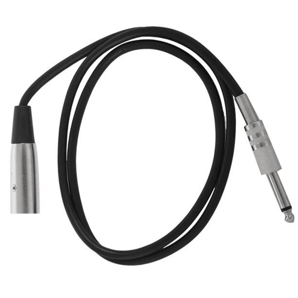Plug TS Microphone Mono Cable Unbalanced Shielded Audio XLR 3 Pin Male To Adapter Lead 6