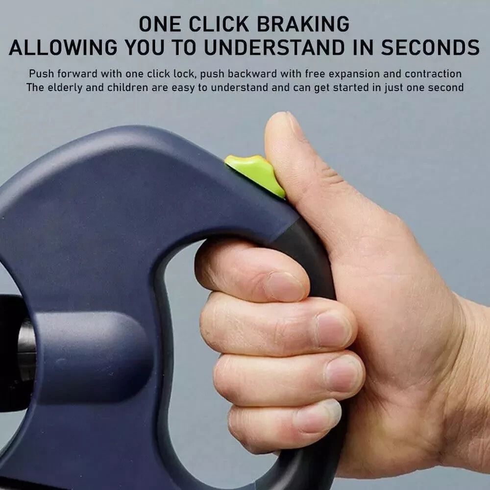 Double Dog Walking Leash Dual Pet Leash Retractable Swivel Reflective Lead 5