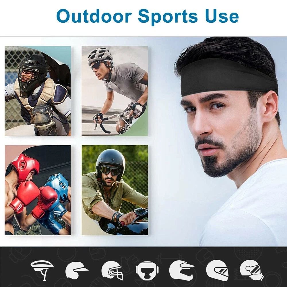 Stretch Sports Head Band Mens Women Sweat Sweatband Headband Yoga Gym Running Workout 2