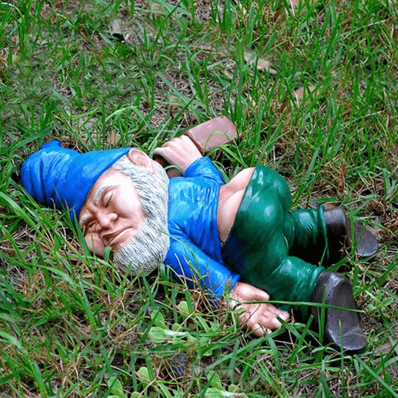 Decoration Drunken Ornament Drunk Dwarf Garden Gnome Patio Lawn Decor 5